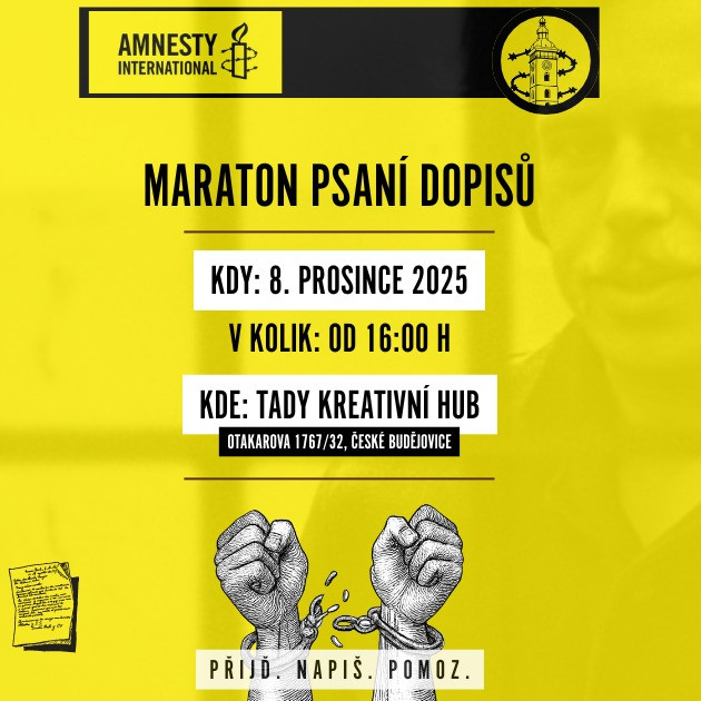 Maraton psaní dopisů s Amnesty International