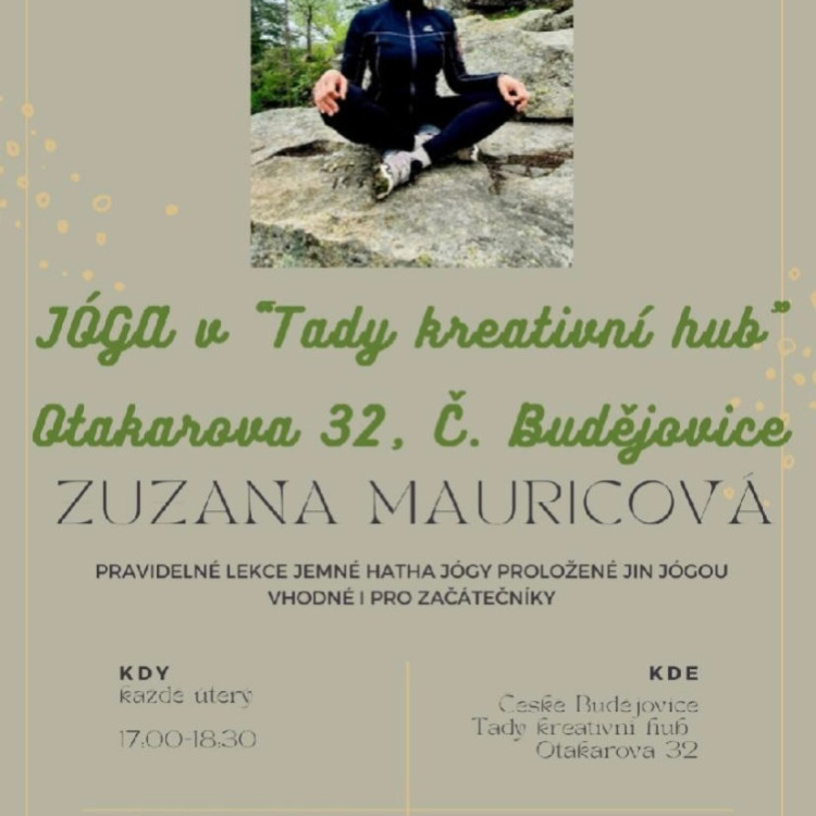 Jemná jóga v centru Budějovic