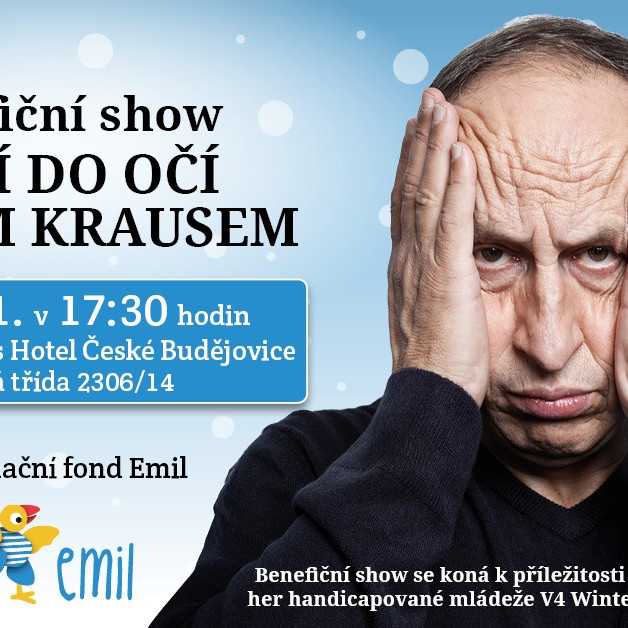 Benefiční show Z očí do očí s Janem Krausem