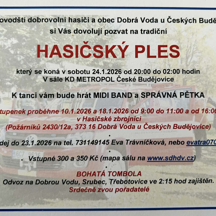 Hasičský ples 2026