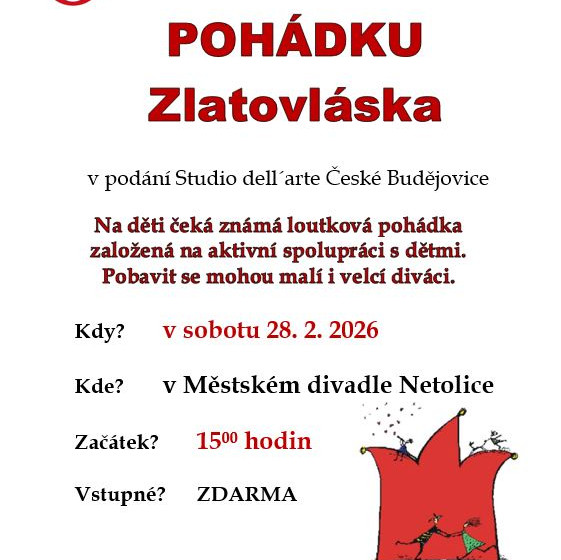 Zlatovláska – loutková pohádka pro děti