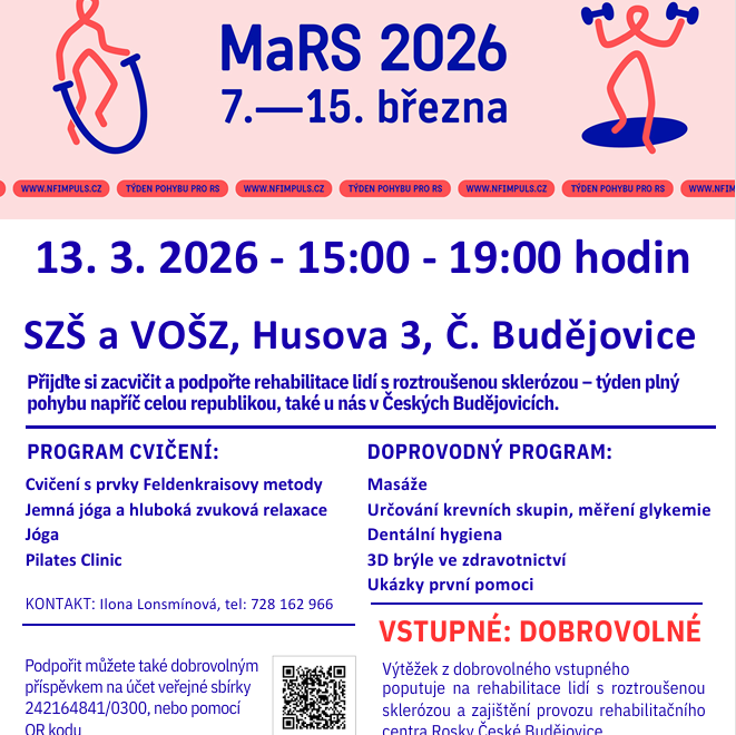 Týden pohybu pro pacienty s roztroušenou sklerózou