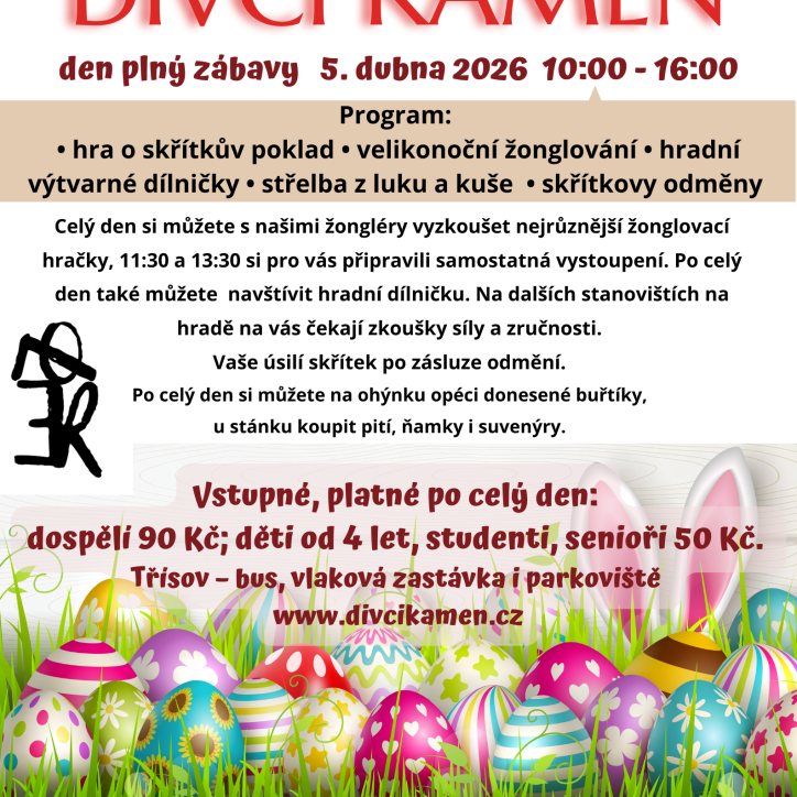 Velikonoční neděle na hradě Dívčí kámen