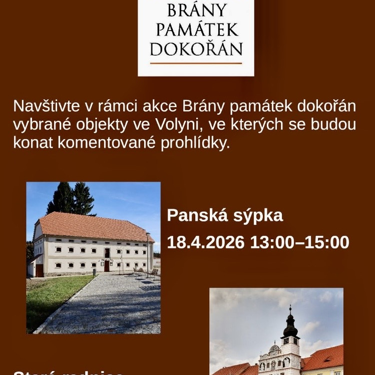 Brány památek dokořán