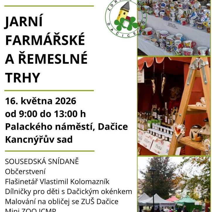 Farmářské a řemeslné trhy v Dačicích