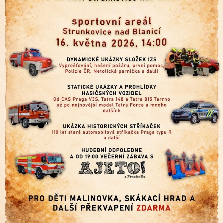 Strunkovice nad Blanicí oslaví 150 let dobrovolných hasičů