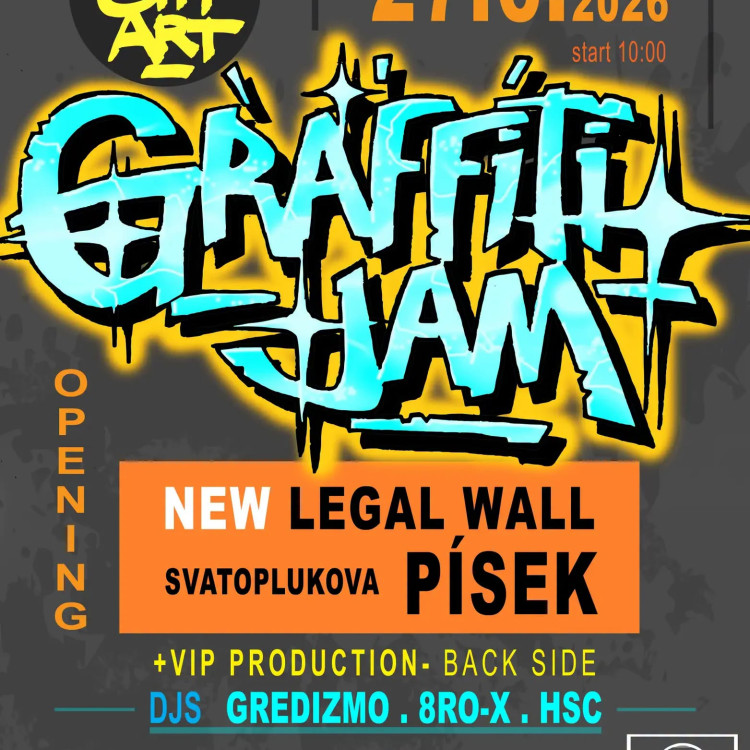 První graffiti stěna v Písku