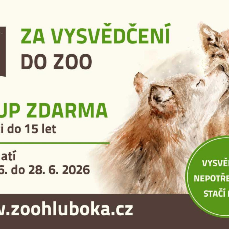 Za vysvědčení do zoo Hluboká