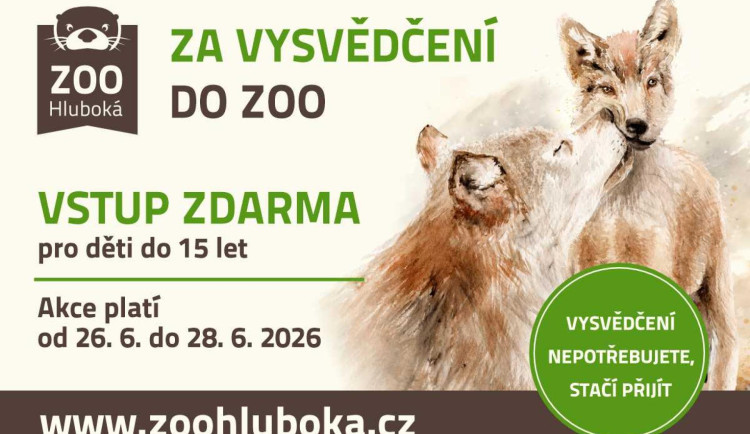 Za vysvědčení do zoo Hluboká