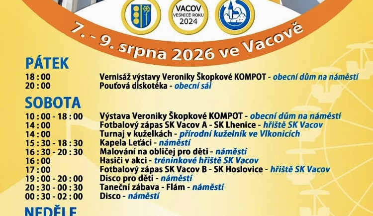 Vavřinecká pouť ve Vacově