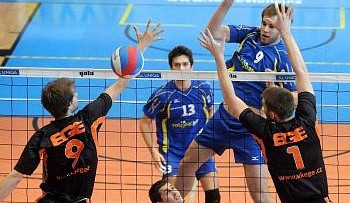 Volejbalisté EGE v baráži porazili Brno a dnes mohou vyrovnat