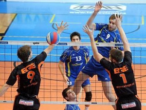 Volejbalisté EGE v baráži porazili Brno a dnes mohou vyrovnat