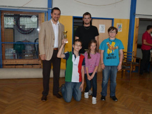 Primátor Mgr. Juraj Thoma s mladšími žáky