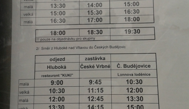 Jízdní řád lodí