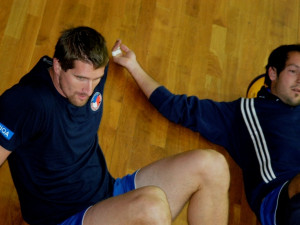 Univerzál Jan Štokr (vpravo), mistr Itálie a vítěz klubového MS.