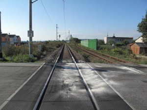 Nehoda na přejezdu v Rožnově