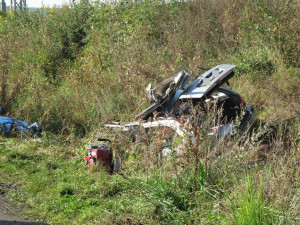 Nehoda na přejezdu v Rožnově