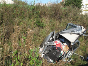 Nehoda na přejezdu v Rožnově