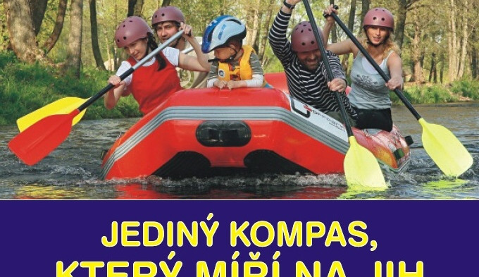 Kompas ukazuje na jih. Do Budějc!