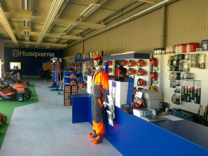 interiér nové prodejny Husqvarna