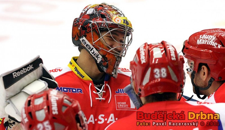 Velká opora HC Mountfield - gólman Jakub Kovář