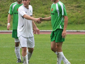 Nejlepší střelec Chance krajského přeboru Miroslav Kučera (vlevo)