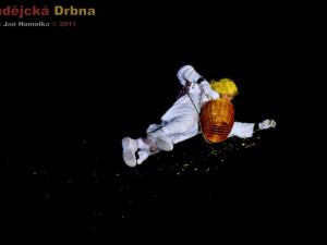 Přílet anděla na Náměstí Přemysla Otakara II.