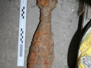 Amatérský hledač munice našel válečný granát