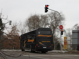 Nová světelná křižovatka u budějcké Sportovní haly je od úterý v provozu