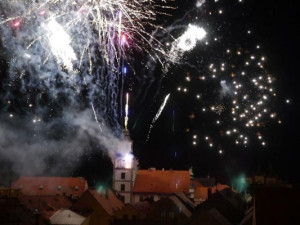 Ohňostroj v Třeboni