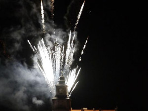 Ohňostroj v Třeboni