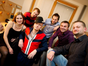 Jan Budař (v klobouku) a Eliščin Band