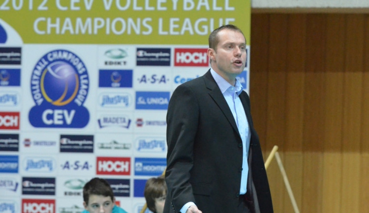 Trenér českobudějovického Jihostroje Jan Svoboda