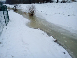 Vltava v Rožnově (13. února)