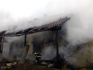 Požár rodinného domu v Libívi