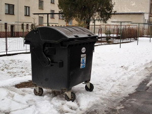 Mladík natlačil na auto kontejner a pak se omluvil
