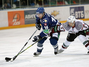 Filip Novák na momentce z utkání Dynamo Moskva - Dinamo Riga