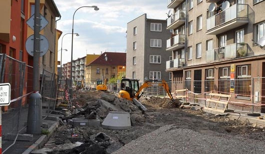 Rekonstrukce ulice Edvarda Beneše v Suchém Vrbném