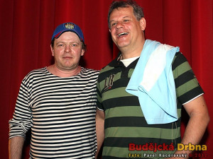 Filmový zdravotník z Okresního přeboru Áda Větvička se zdravotníkem Zlaté Koruny Miroslavem Gallistlem