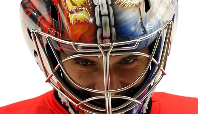 Brankář Mountfieldu Jakub Kovář bude na svém domácím ledě hájit barvy českého národního týmu