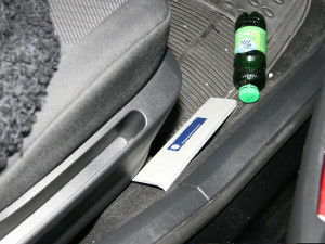 Skimmovací zařízení ve voze