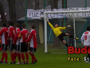 Martin Vozábal nechal promluvit svou pravačku, brankář Dvořák se natahoval marně