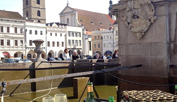 Čištění Samsonovy kašny