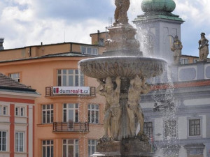 Samsonova kašna na budějckém náměstí