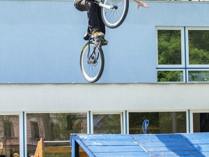 Bikerská exhibice na Sokoláku