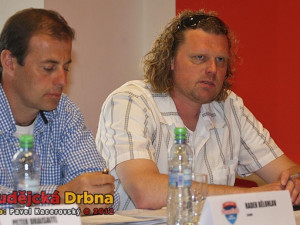 Další trenéři HC Mountfield Radek Bělohlav a Roman Turek