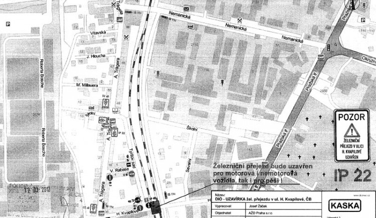 Plán uzavírky a objízdných tras