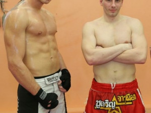 David Makovička (vlevo) s trenérem Michalem Novákem