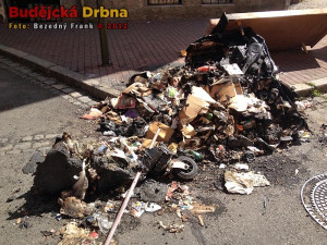 Následky požár v Nové ulici