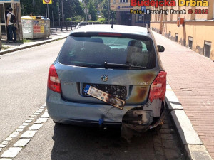 Zasažené osobní auto